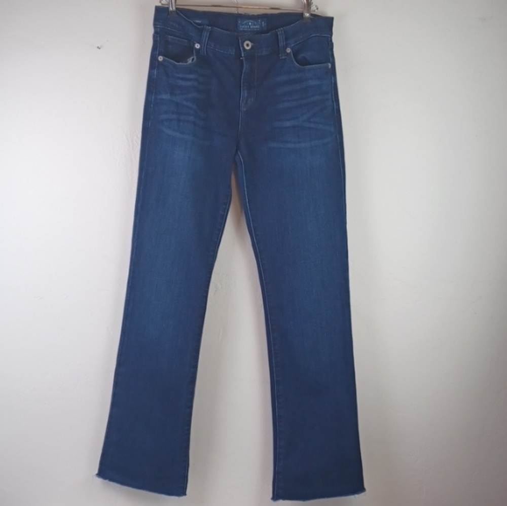 🌻3 For $15 Lucky Brand Brooke Boot Raw Hem Boy Friend Like Cut Jeans - Picture 14 of 15